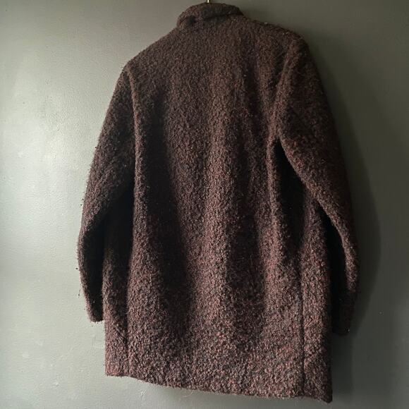 IRO Rafa Oversized Burgundy Coat Size 4 - Picture 9 of 14